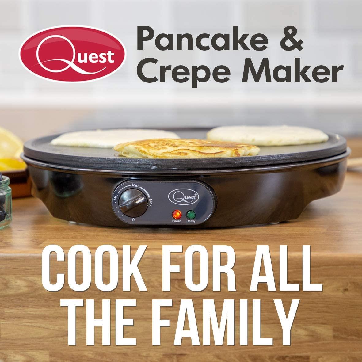 Quest Pancake & Crepe Maker 35540 Non-Stick Electric UK Home Appliance