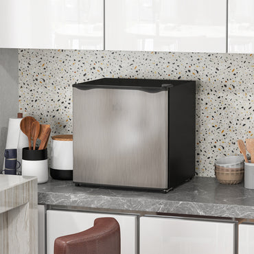 HOMCOM 35L Tabletop Freezer, Adjustable -24 to -14°C, Reversible Door, Silver