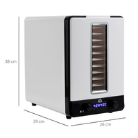 11 Tray Food Dehydrator 550W Adjustable Temp 40-70° Timer 1-48h Jerky Dryer