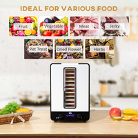 11 Tray Food Dehydrator 550W Adjustable Temp 40-70° Timer 1-48h Jerky Dryer
