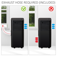 5000 BTU Portable Air Conditioner 4-in-1 4 Modes LED Timer Remote R290 HOMCOM