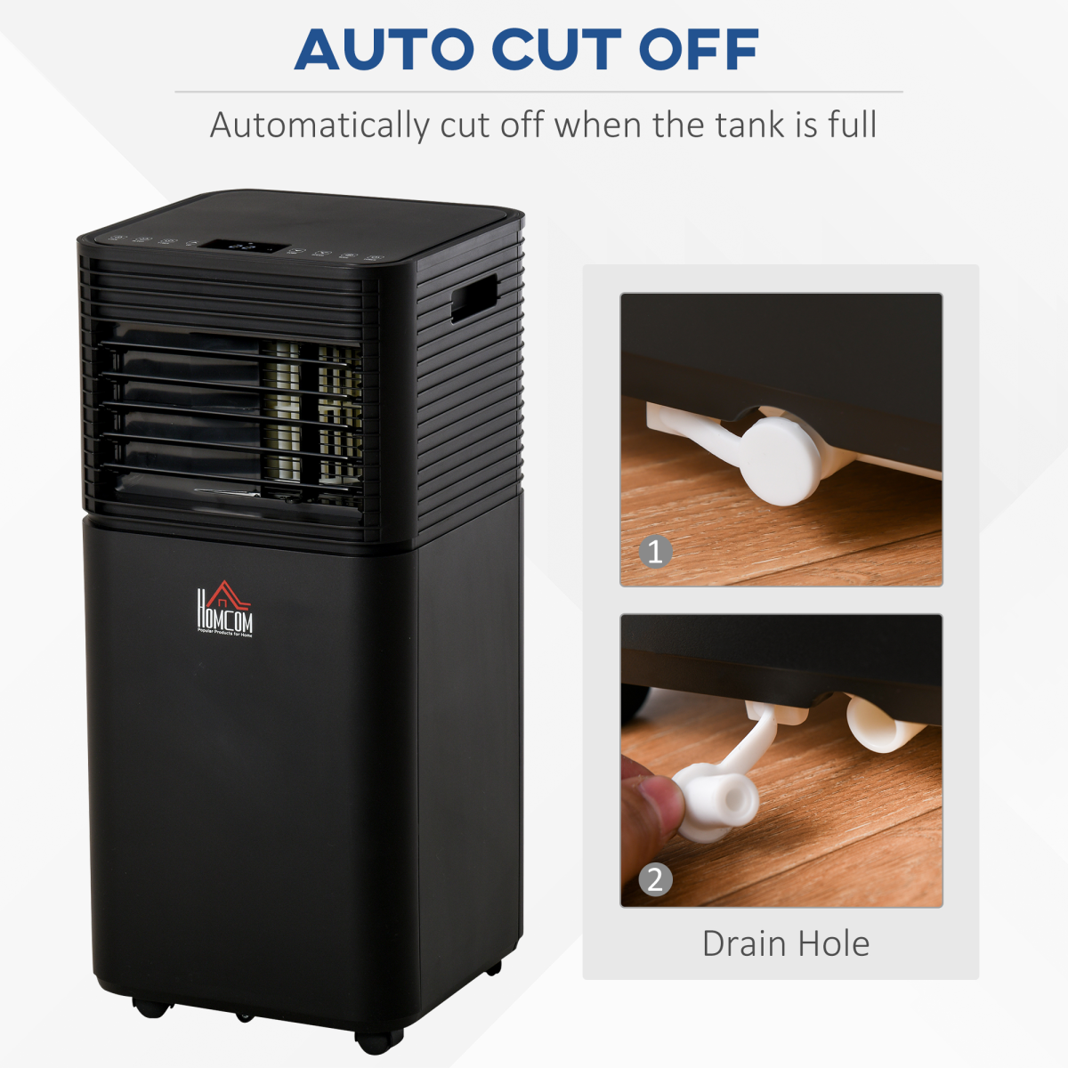 8000BTU Portable Air Conditioner 4-in-1 Dehumidify Ventilate Cool R290 Timer LED Remote