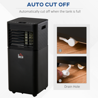 8000BTU Portable Air Conditioner 4-in-1 Dehumidify Ventilate Cool R290 Timer LED Remote