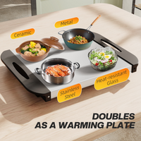HOMCOM 6L Electric Food Warmer Buffet Server 70–95°C with Lids, Trays