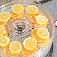 5 Tier Food Dehydrator 250W Stainless Steel Food Dryer 35–70°C Silver UK