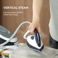 HOMCOM Steam Generator Iron 2600W, 1.5L Tank, ECO Mode & Self-Cleaning Blue