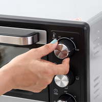 iHomeDirect 16L Mini Oven Toaster Oven with Grill Timer 1400W Adjustable Thermostat
