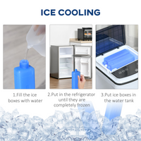 HOMCOM 3-in-1 Portable Air Cooler 4L Tank 7.5H Timer Remote White 25㎡