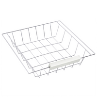 Kitchen Island Trolley 74W x 37D x 76Hcm White Pine Worktop 6-Bottle Wine Rack