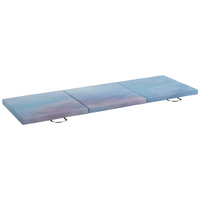 HOMCOM 6FT Foldable Gymnastics Mat, Tri-Fold 2" Thick Crash Mat, Blue