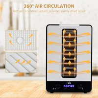 11 Tray Food Dehydrator 550W Adjustable Temp 40-70° Timer 1-48h Jerky Dryer