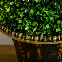 HOMCOM Set of 2 Artificial Boxwood Topiary Spiral Trees in Pots, 90cm