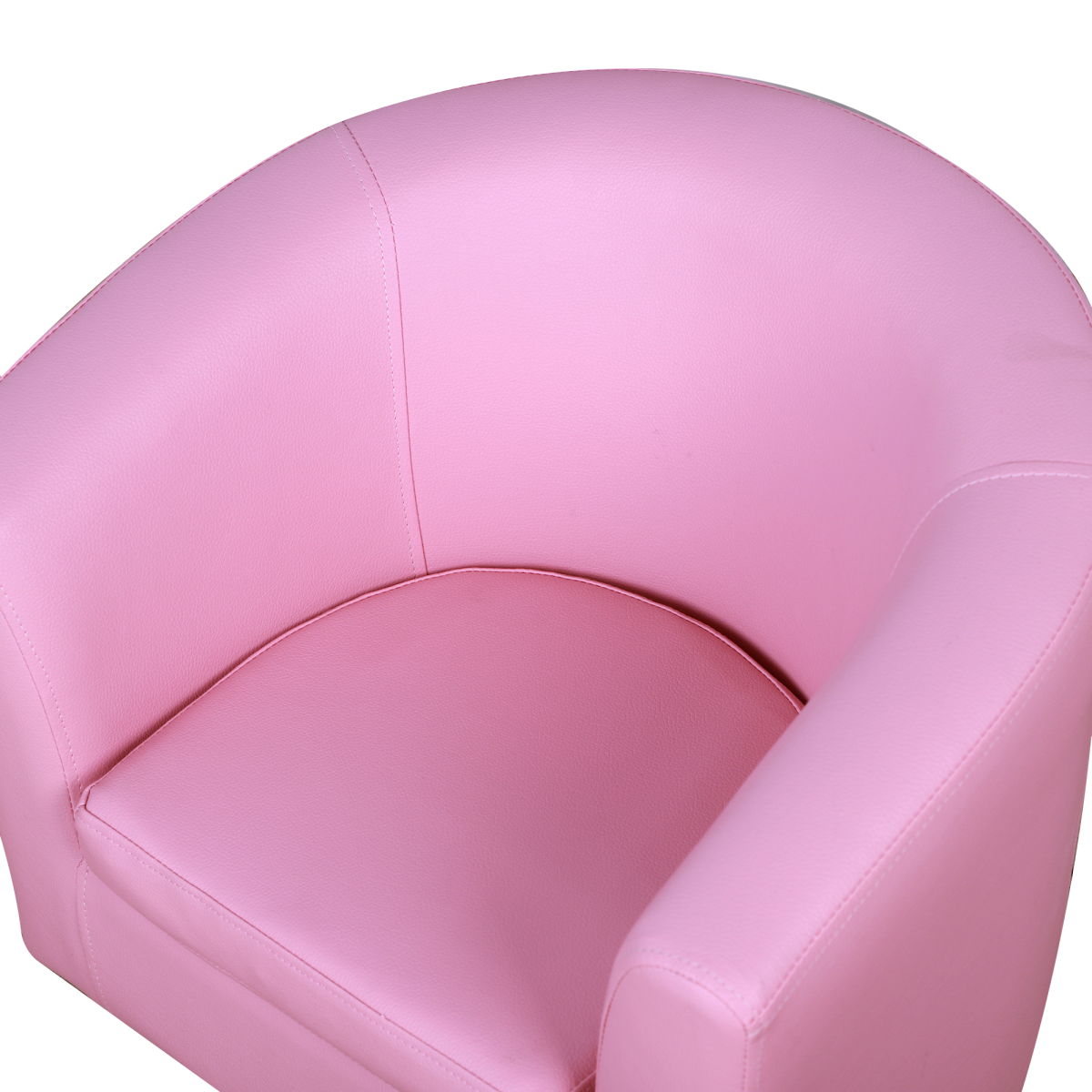 HOMCOM Kids Mini Sofa Armchair with Ottoman, Playroom Bedroom, Pink & Black 45kg