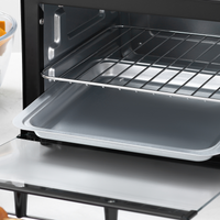 Mini Oven 9L Toaster Oven 750W Countertop Electric Grill 100-230°C Timer