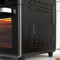 HOMCOM 20L Air Fryer Oven Mini Countertop Convection Oven 1400W Black