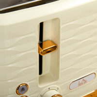 HOMCOM 1.7L Rapid Boil Kettle & 4-Slice Toaster Set, Beige, Safety & Browning