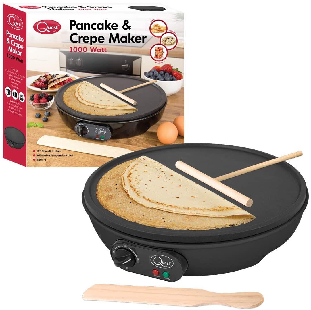 Quest Pancake & Crepe Maker 35540 Non-Stick Electric UK Home Appliance