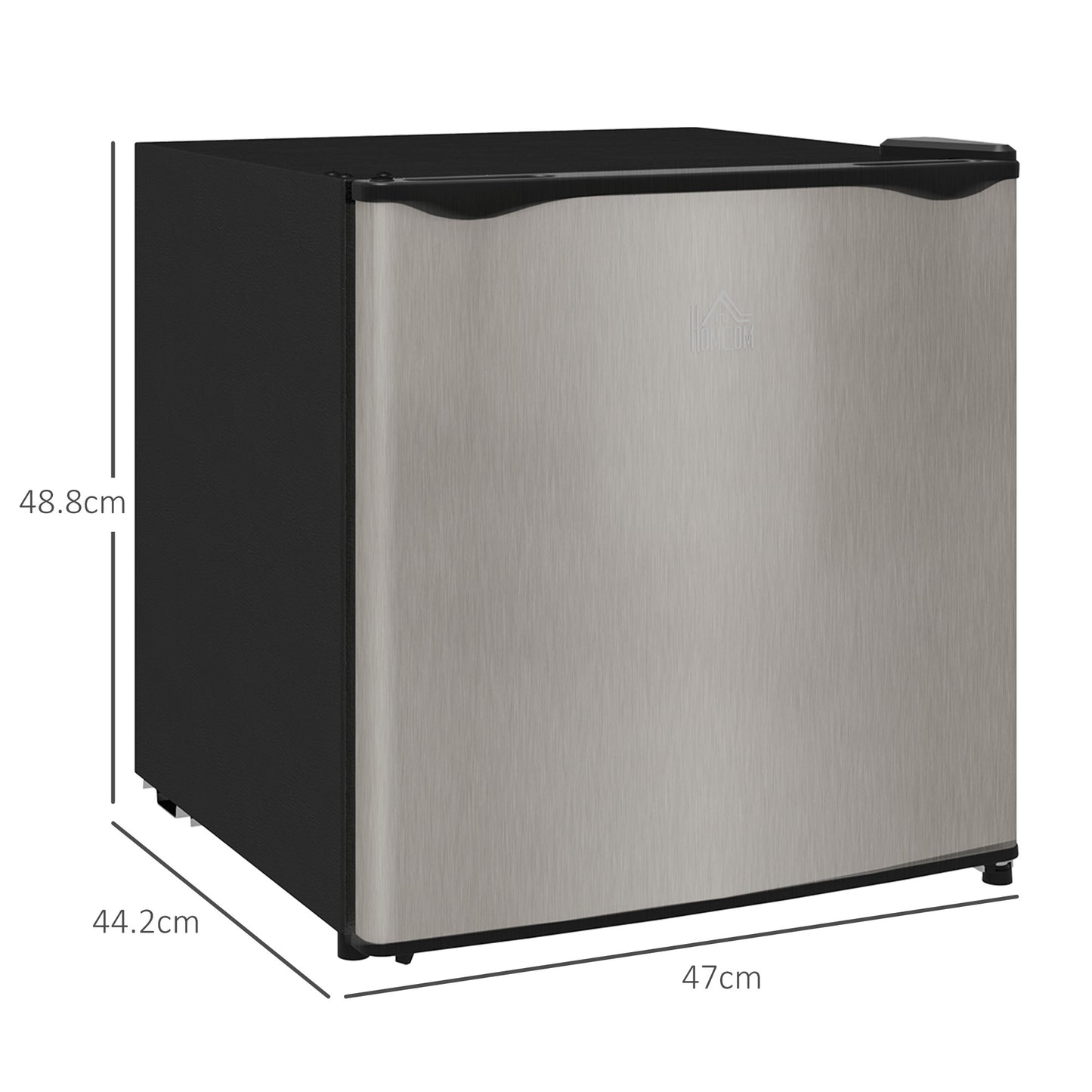 HOMCOM 35L Tabletop Freezer, Adjustable -24 to -14°C, Reversible Door, Silver