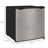 HOMCOM 35L Tabletop Freezer, Adjustable -24 to -14°C, Reversible Door, Silver