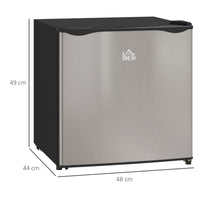 HOMCOM 46L Mini Fridge Countertop Chiller Box 0-8℃ Adjustable Temp Silver