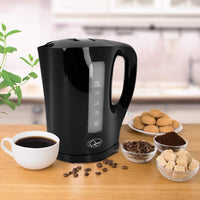 Quest 1.7L Jug Kettle Black 35109 - Fast Boil Home Kitchen Electric Kettle