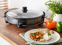 Quest 30cm Multi-Function Electric Cooker Pan with Lid 1500W (35410)