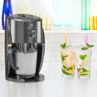 Neo Grey & Copper Ice Crusher Slush Machine with Slush Cup UK Home Bar