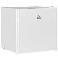 HOMCOM 46L Table Top Mini Fridge Countertop w Chiller Box 0–8°C Cream UK