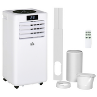 HOMCOM 10000BTU Portable Air Conditioner AC Unit with Remote & Timer Wheels UK