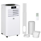 HOMCOM 10000BTU Portable Air Conditioner AC Unit with Remote & Timer Wheels UK
