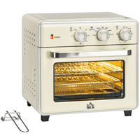 HOMCOM 7-in-1 20L Toaster Oven Air Fryer 4-Slice 1400W Timer 90-230℃ 360°