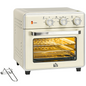 HOMCOM 7-in-1 20L Toaster Oven Air Fryer 4-Slice 1400W Timer 90-230℃ 360°