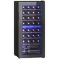 HOMCOM 86L Dual Zone Wine Cooler, Black, 5–18°C Touch Control, UV Glass Door