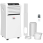 HOMCOM 1080W Portable Mobile Air Conditioner Dehumidifier Fan w RC 24hr Timer