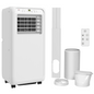 HOMCOM 9000BTU Portable Air Conditioner 20m² Dehumidifier Timer Remote White