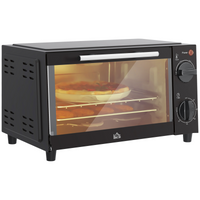 Mini Oven 9L Toaster Oven 750W Countertop Electric Grill 100-230°C Timer