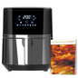 HOMCOM Air Fryer 4.5L 1500W Digital Touch, 8 Presets, Rapid Air, Timer