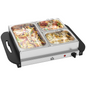 HOMCOM 6L Electric Food Warmer Buffet Server 70–95°C with Lids, Trays