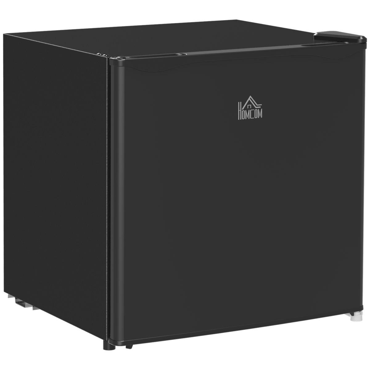 HOMCOM 46L Tabletop Mini Fridge with Chiller Box, Adjustable 0-8℃, Black