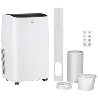 HOMCOM 14,000BTU Portable Air Conditioner AC, Remote, Timer, Dehumidify, Fan
