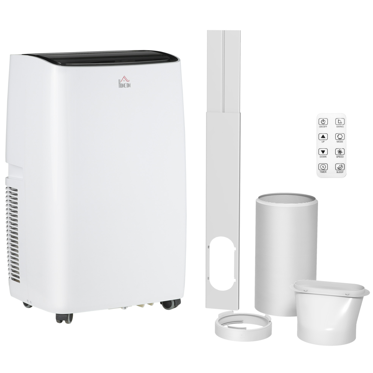 HOMCOM 14,000BTU Portable Air Conditioner AC, Remote, Timer, Dehumidify, Fan