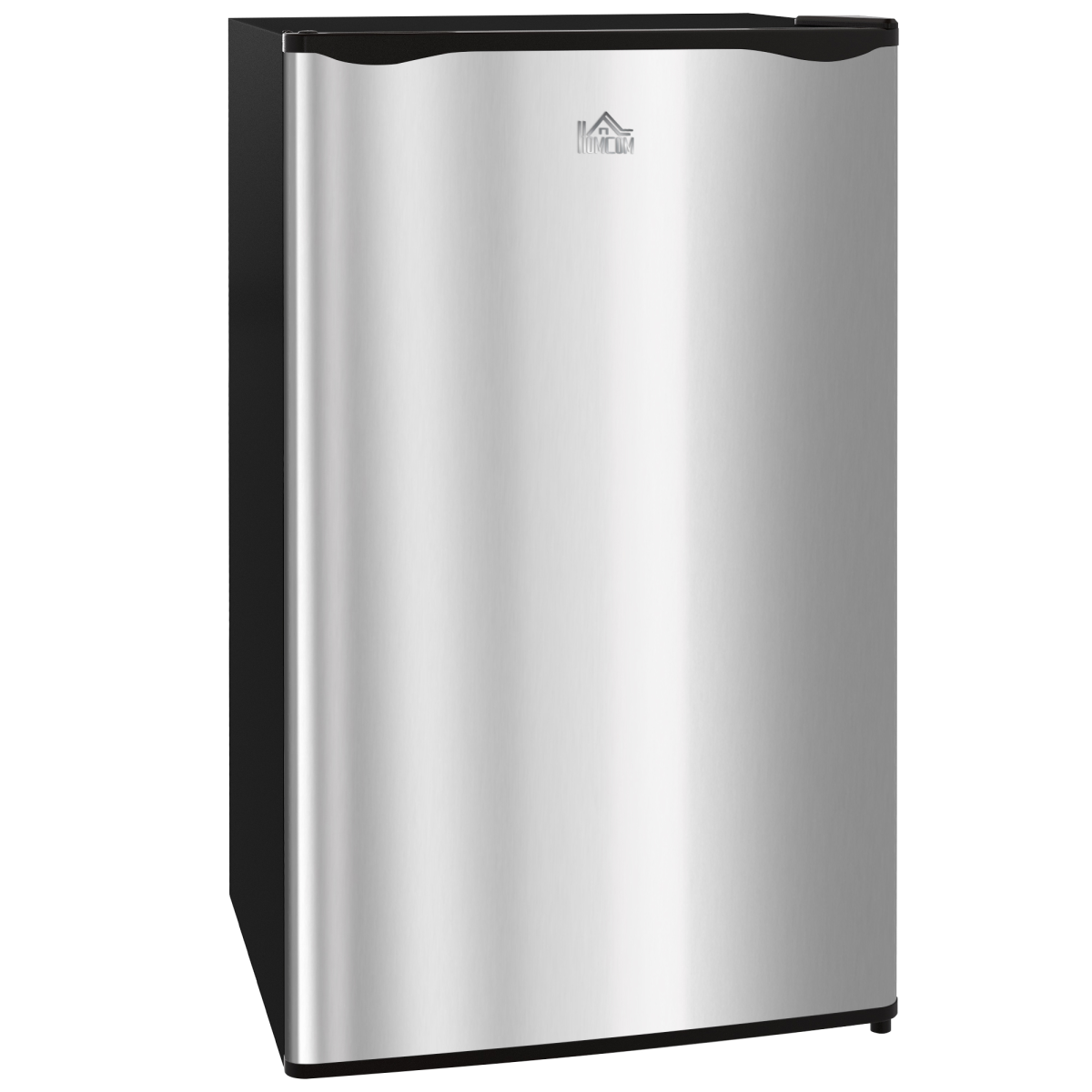 HOMCOM 91L Freestanding Under-Counter Mini Fridge w/ Salad Drawer, Silver