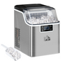 HOMCOM Countertop Ice Maker Machine, 20kg/24h, 3.2L LCD, Self-Clean, 20 Ice Cubes